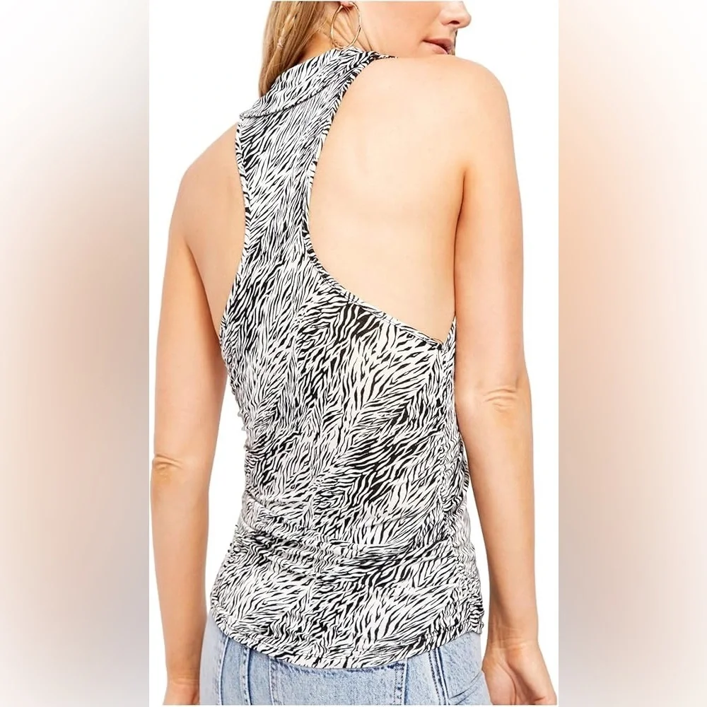 Free People | NWT Animal Print RacerBack Tank